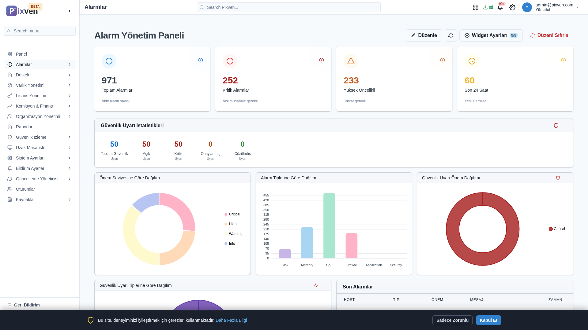 Alarm & Güvenlik ekran görüntüsü